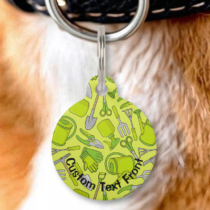 Placa Para Mascotas Iconos de jardinería