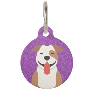 Placa Para Mascotas Identificación americana del mascota de Terrier d