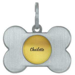 Placa Para Mascotas Identificador de etiqueta de perro de hueso person