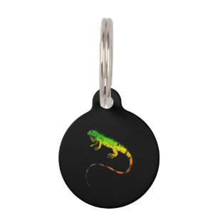 Placa Para Mascotas Iguana Lizard Hermoso regalo de Iguana