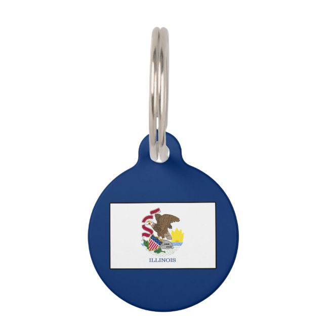 Placa Para Mascotas Illinois (Anverso)