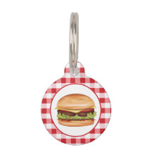 Ilustración de comida rápida de hamburguesa sobre