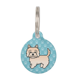 Placa Para Mascotas Ilustración de perro de dibujos animados Terrier C