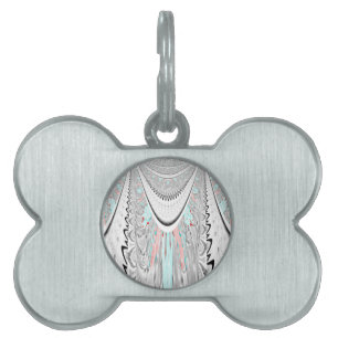 Placa Para Mascotas Ilustracion vectorial de colores cálidos y suaves