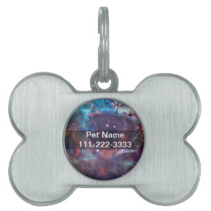 Placa Para Mascotas Imagen del espacio de la nebulosa Galaxy.