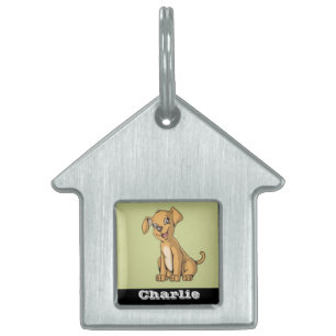 Placa Para Mascotas Imagen y nombre modificables para perros lindos y