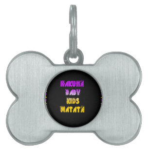 Placa Para Mascotas Impresión artística Hakuna Matata