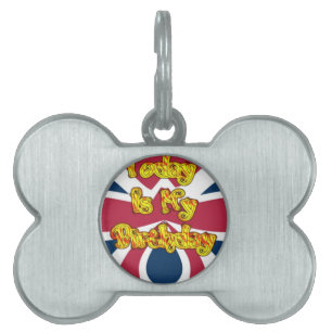 Placa Para Mascotas Impresión de arte de los regalos de cumpleaños bri