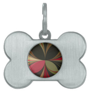 Placa Para Mascotas Impresión de arte Edgy Earth Kaleidoscope