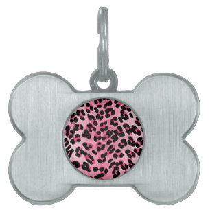 Placa Para Mascotas Impresión de queso rosa rosado de RAB Rockabilly