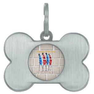 Placa Para Mascotas Impresión del arte cristiano masái morans