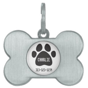 Placa Para Mascotas Impresión personalizada de mascotas/hojas de cálcu