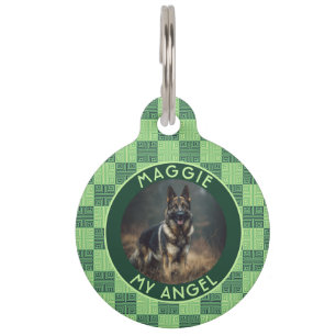 Placa Para Mascotas Impresión tribal de regalo temático para mascotas 