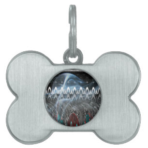 Placa Para Mascotas Impresionante impresión de arte abstracto