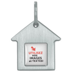 Placa Para Mascotas Imprimir sus diseños en línea DIY Franceses