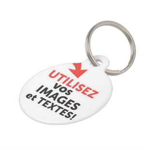 Placa Para Mascotas Imprimir sus diseños en línea DIY Franceses