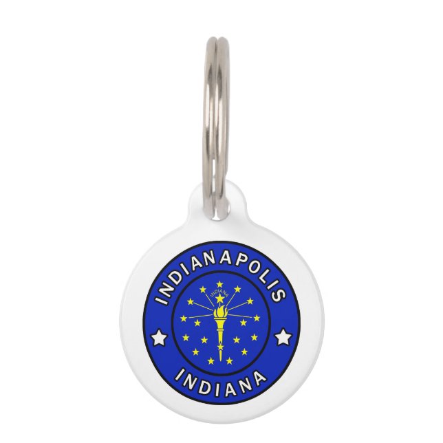 Placa Para Mascotas Indianapolis Indiana (Anverso)