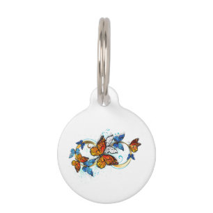 Placa Para Mascotas Infinidad de Mariposas Monarca