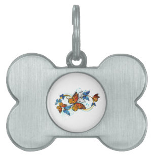 Placa Para Mascotas Infinidad de mariposas monarca