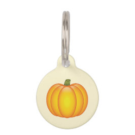 Placa Para Mascotas Información de calabaza de otoño de dibujos animad