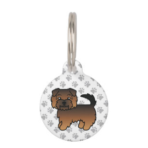 Placa Para Mascotas Información del perro y mascota Grizzle Norfolk Te