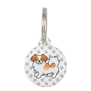 Placa Para Mascotas Información del perro y mascota spaniel tibetano d