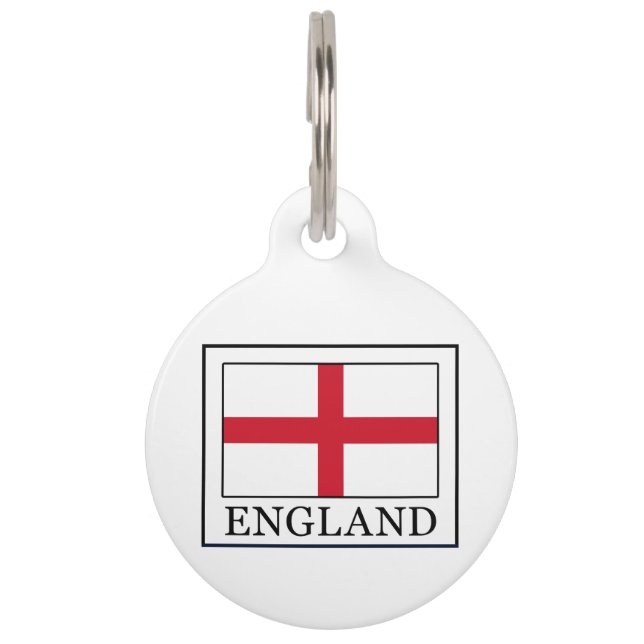 Placa Para Mascotas Inglaterra (Anverso)