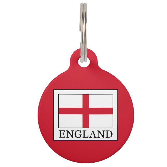 Placa Para Mascotas Inglaterra (Anverso)
