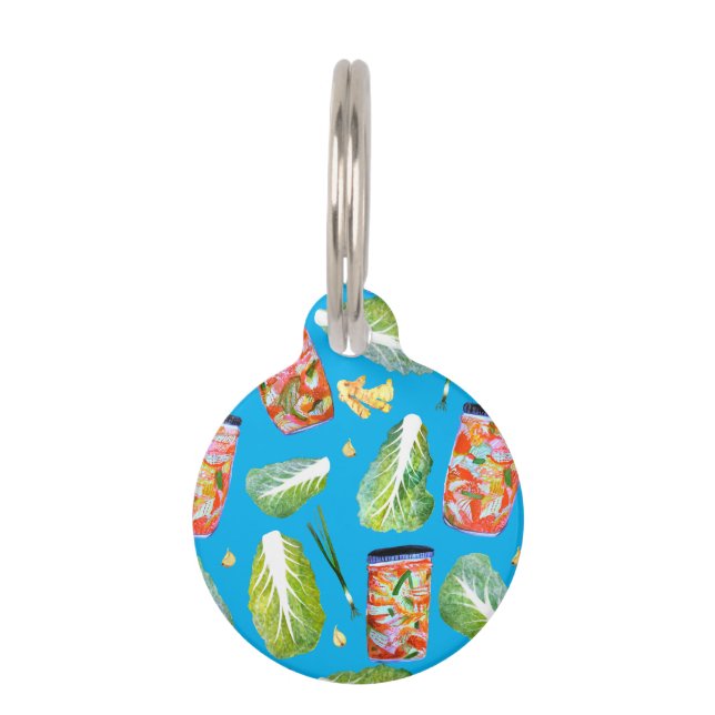 Placa Para Mascotas Ingredientes de Kimchi Fermentación por Picante (Anverso)