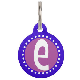 Placa Para Mascotas Inicial gráfica del personalizado de la letra