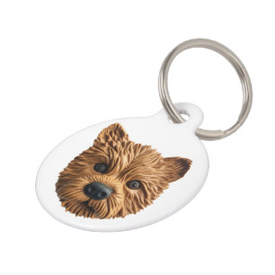 Placa Para Mascotas Inspirado en 3D, perro de terror australiano