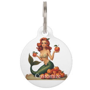 Placa Para Mascotas Intentar mi Sirenita de Peaches Thunder_Cove