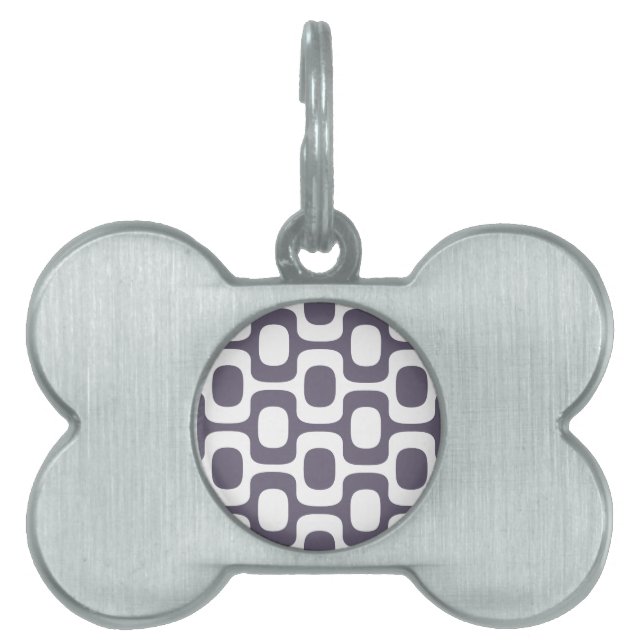 Placa Para Mascotas Ipanema Sidewalk Pattern, Beach Pattern, Brazil (Frente)