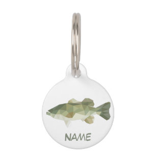 Placa Para Mascotas Ir a pescar Thunder_Cove