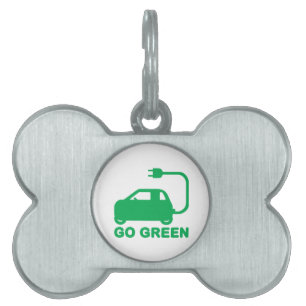Placa Para Mascotas Ir Verde ~ Conducir autos eléctricos
