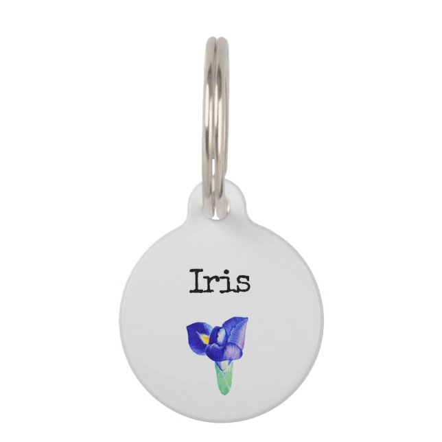 Placa Para Mascotas Iris (Anverso)