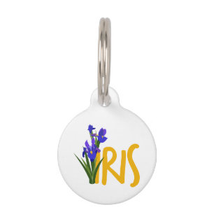 Placa Para Mascotas Iris
