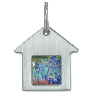 Placa Para Mascotas Irises Vincent van Gogh