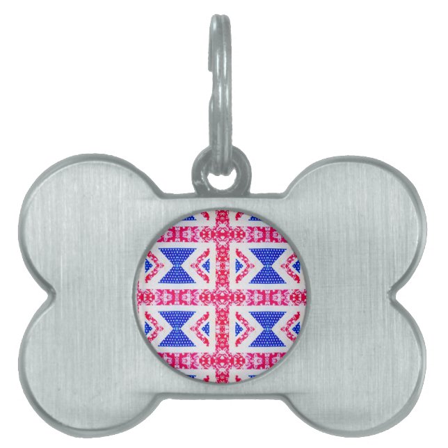 Placa Para Mascotas jack de unión de boho (Frente)