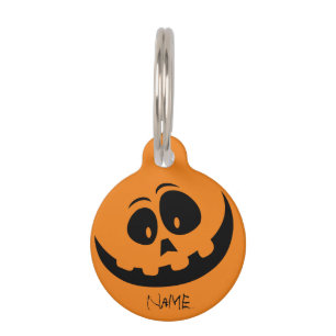 Placa Para Mascotas Jack O'lantern Smile Thunder_Cove