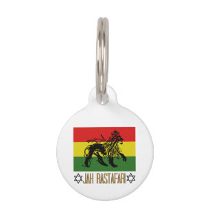 Placa Para Mascotas Jah Rastafari