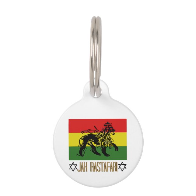 Placa Para Mascotas Jah Rastafari (Anverso)