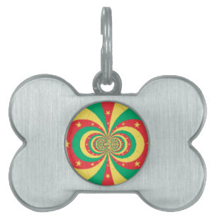Placa Para Mascotas J'aime Cameroon