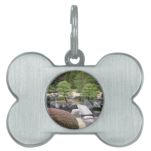 Placa Para Mascotas Jardín japonés 日 本 庭 園 (Frente)