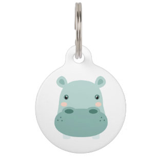 Placa Para Mascotas Jefe de Hippo