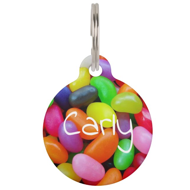 Placa Para Mascotas jelly beans (Anverso)