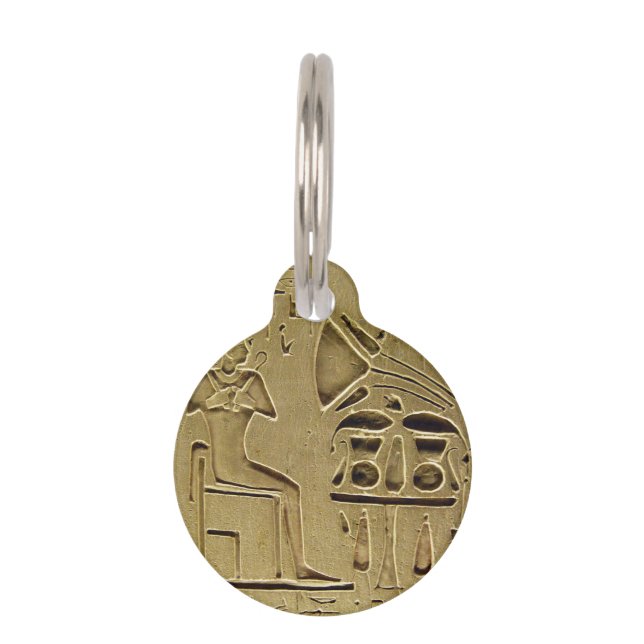 Placa Para Mascotas Jeroglíficos (Anverso)
