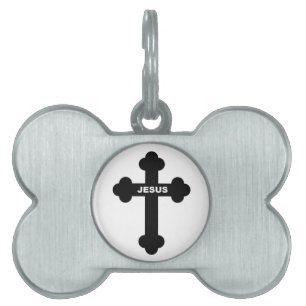 PLACA PARA MASCOTAS JESUS CROSS