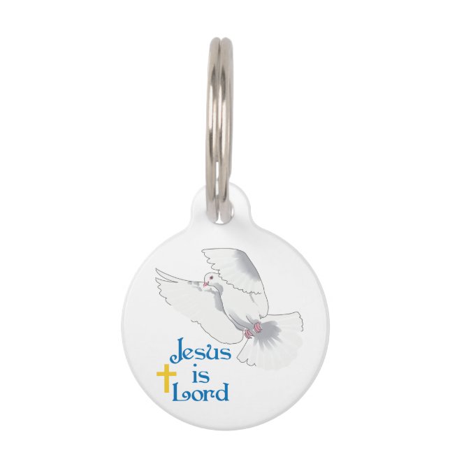 Placa Para Mascotas Jesús es el Señor (Anverso)