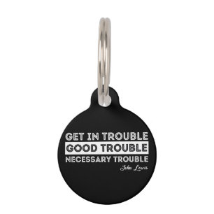 Placa Para Mascotas John Lewis - Cita del buen problema